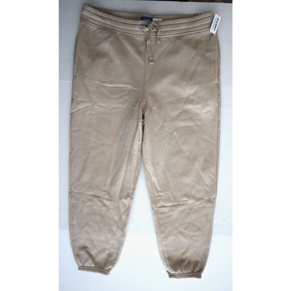 Old Navy 409419-02 Men's Sz XL Beige Loose Fit Taper Fleece Jogger Pants - Picture 1 of 8